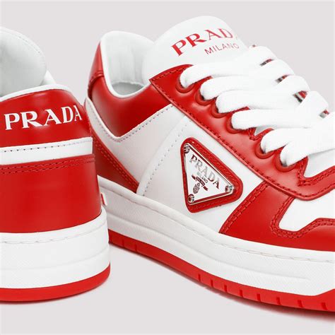 prada shoes mens red sneakers|Prada red sole shoes.